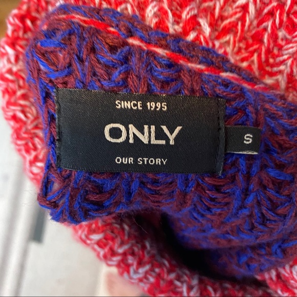 ONLY Color Block Turtle Neck Sweater Cropped - Picture 9 of 10